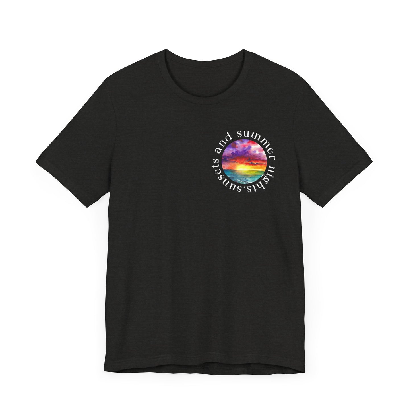 Sunset Lovers Tee, Summer Vibes T-Shirt, Unisex Graphic Tee, Beach Sunset Shirt