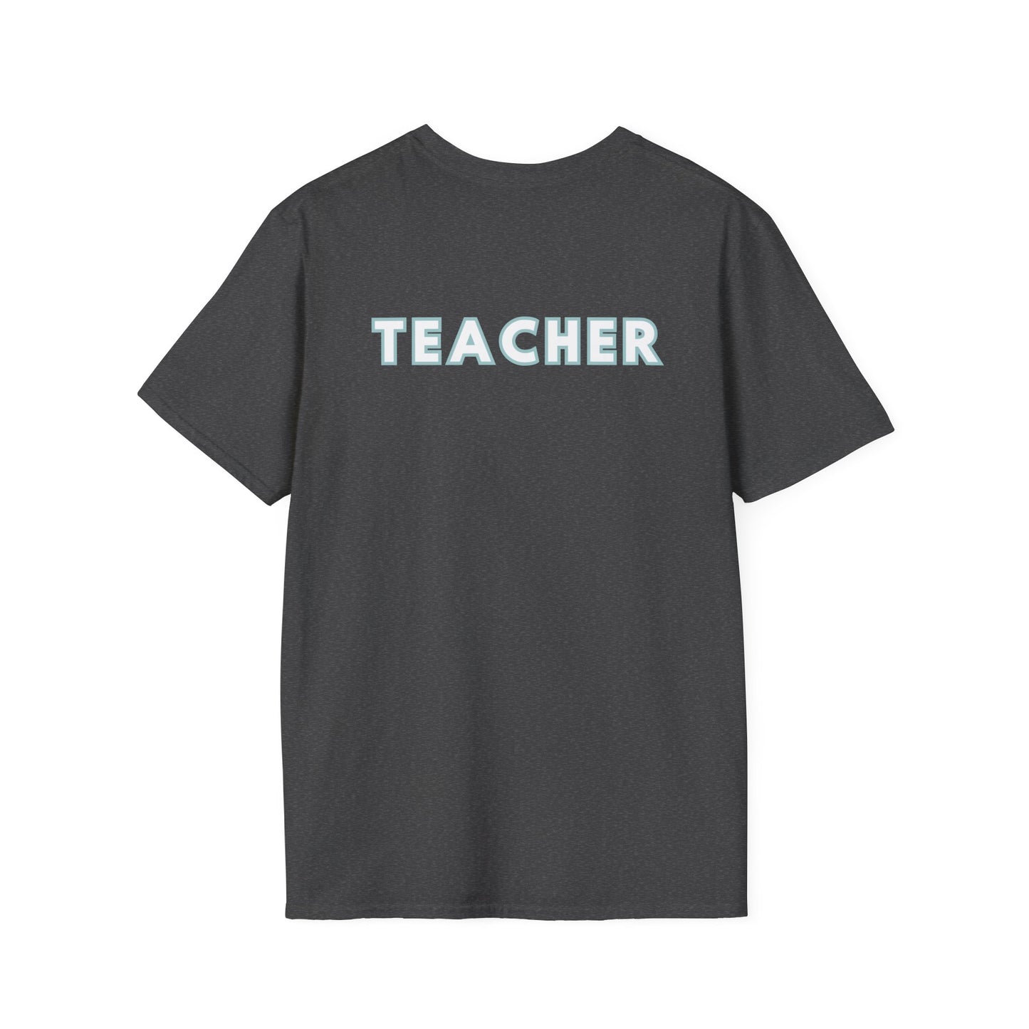 Little Leaders Teacher w/ Backpack Design Unisex Softstyle T-Shirt