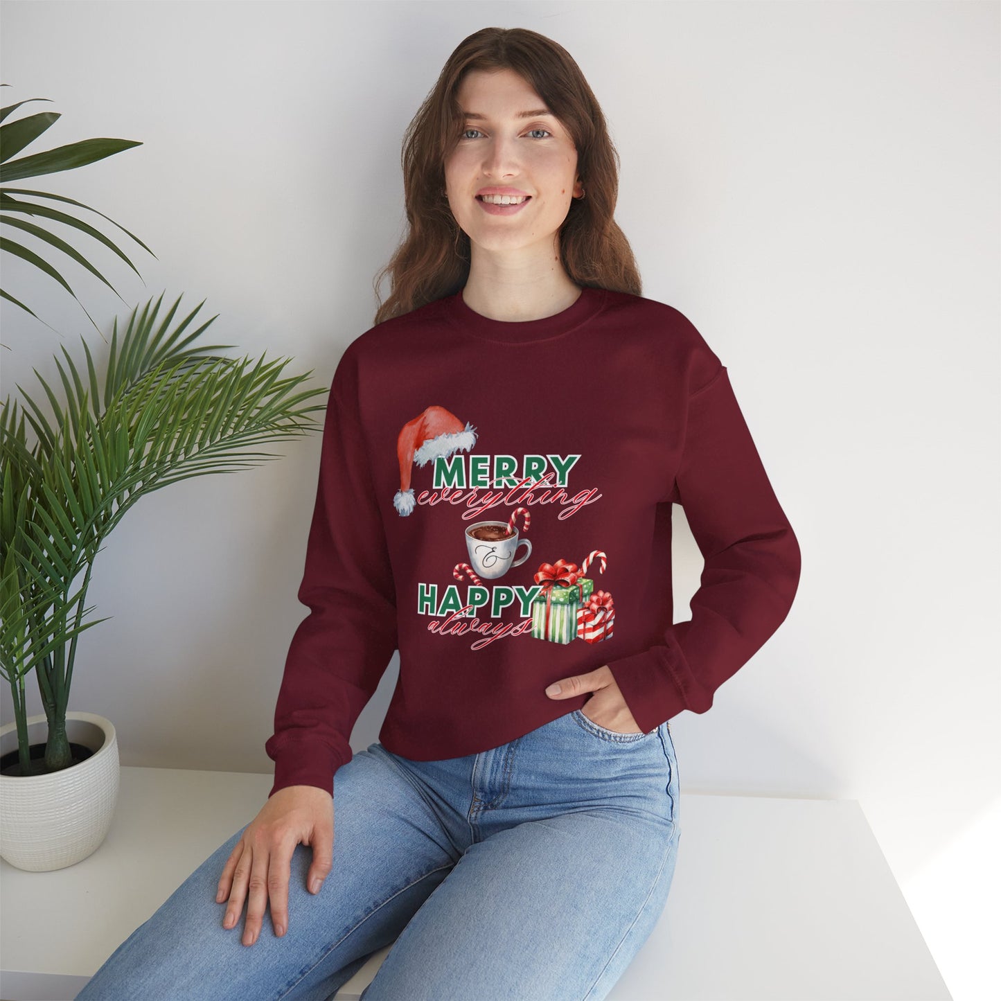 “Merry Everything, Happy Always” Christmas Crewneck