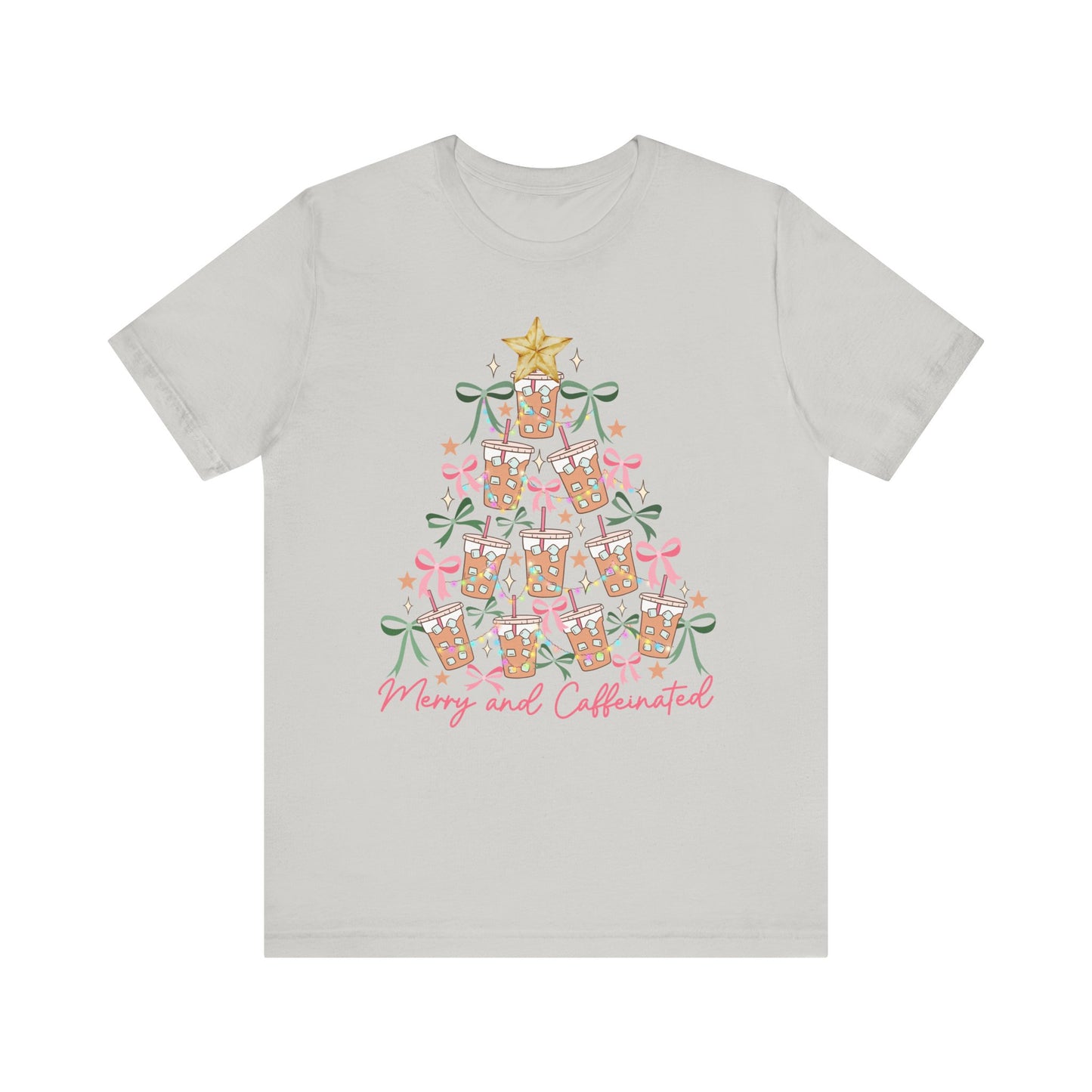 Merry and Caffeinated— Christmas Unisex T‑Shirt