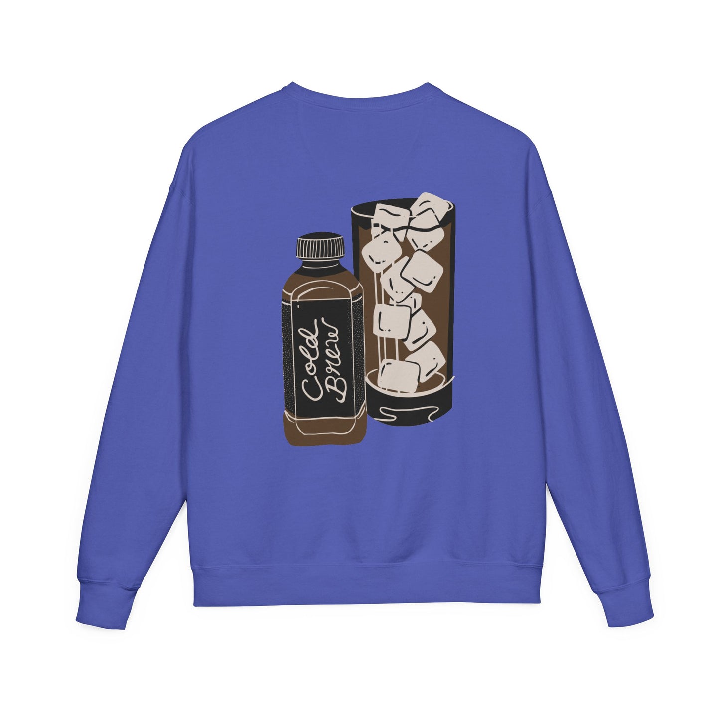 Cold Brew Crew Garment Dyed Sweatshirt, Coffee Lovers Apparel