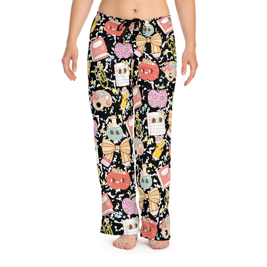 Composition Girly Pop- Teacher- Back to School- Patterned Women's Pajama Pants