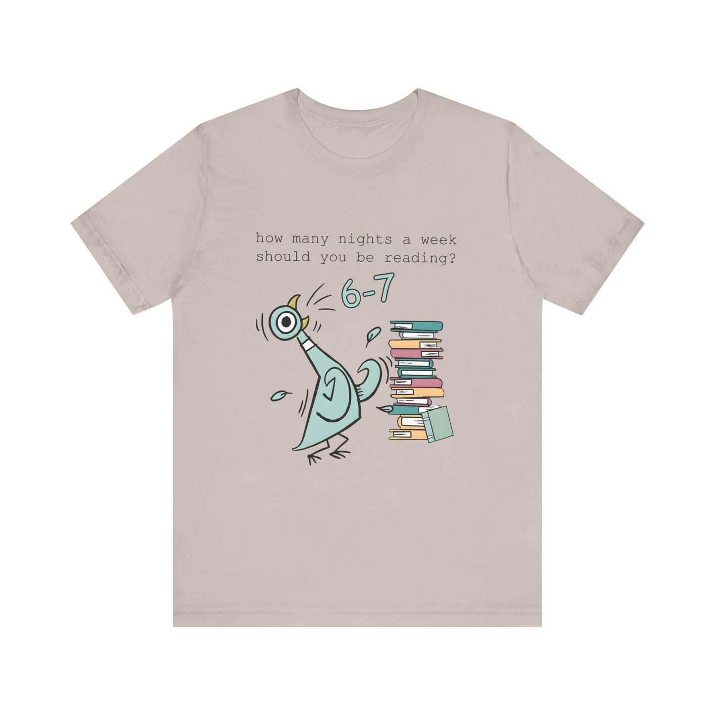 Pigeon Reading- 6 7 — Teacher Unisex T‑Shirt