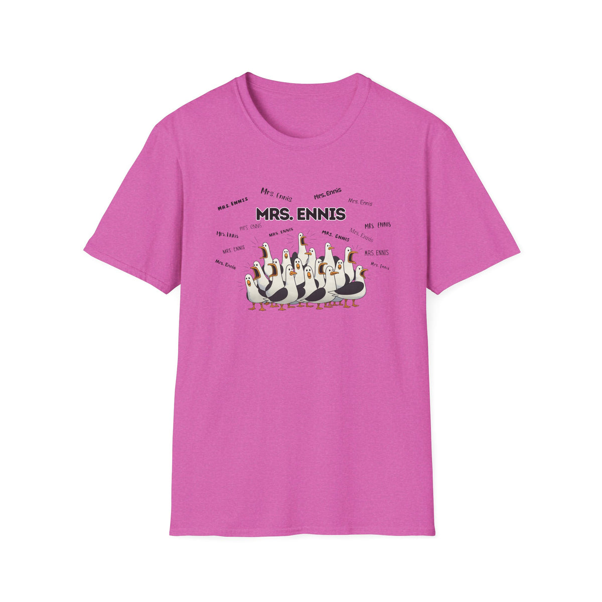 Mrs. Ennis- Seagull Crew Graphic T-Shirt — Personalized