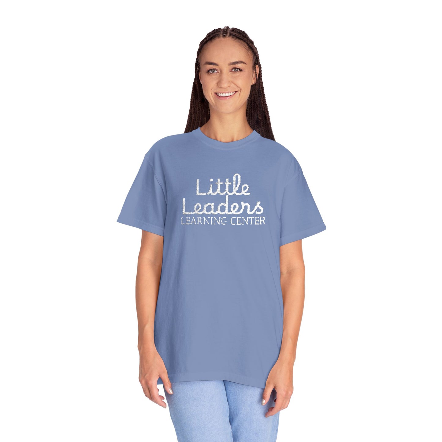 Little Leaders Full Embroidered Unisex Garment-Dyed T-Shirt