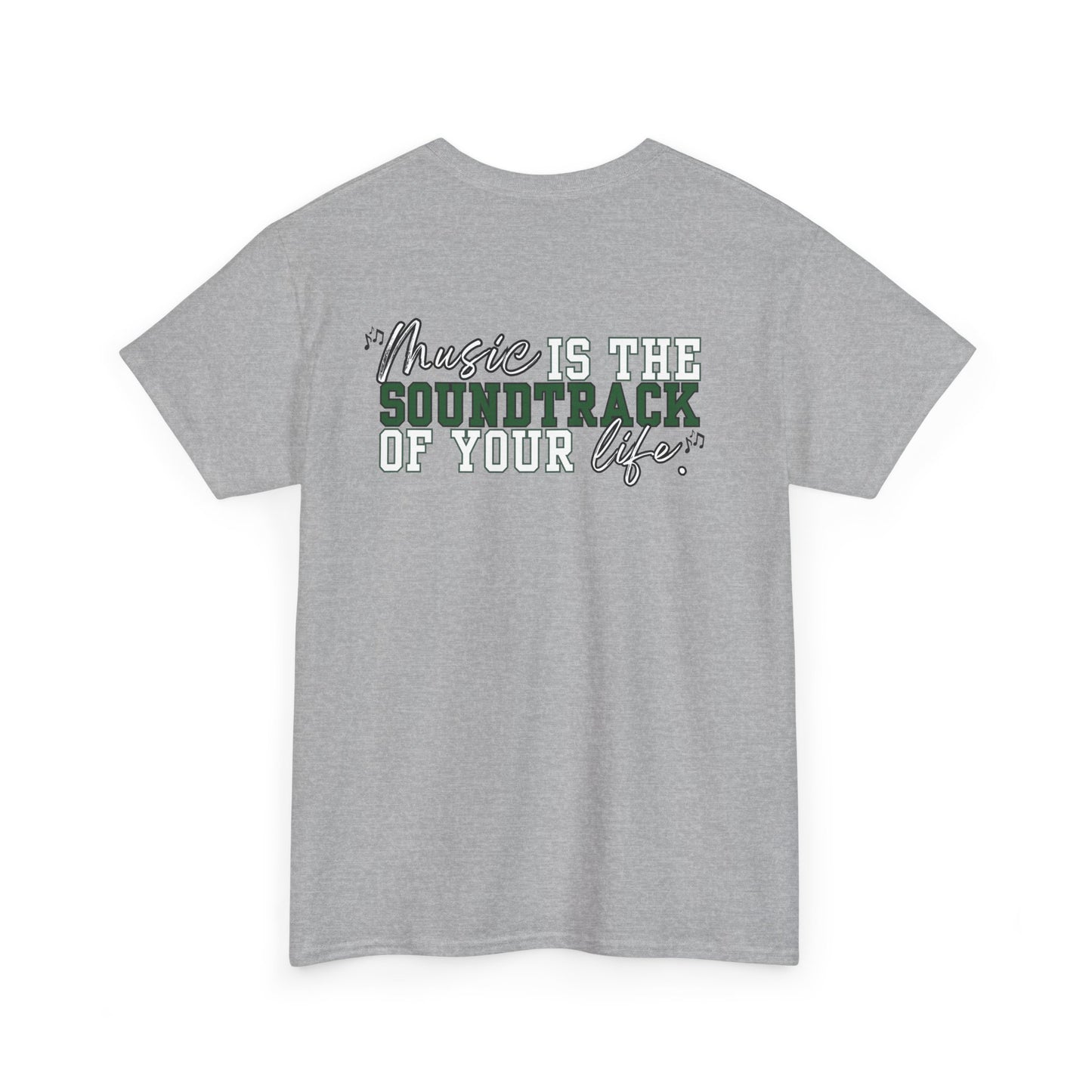 Floyd Music Heavy Cotton Tee - "Music is the Soundtrack of Your Life" Unisex T-Shirt- Personalized