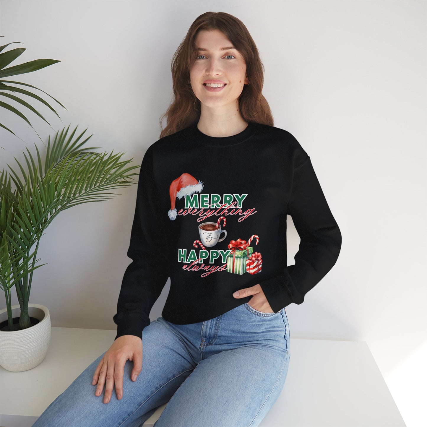 “Merry Everything, Happy Always” Christmas Crewneck