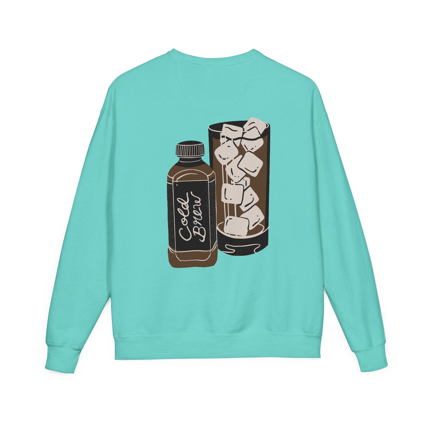 Cold Brew Crew Garment Dyed Sweatshirt, Coffee Lovers Apparel