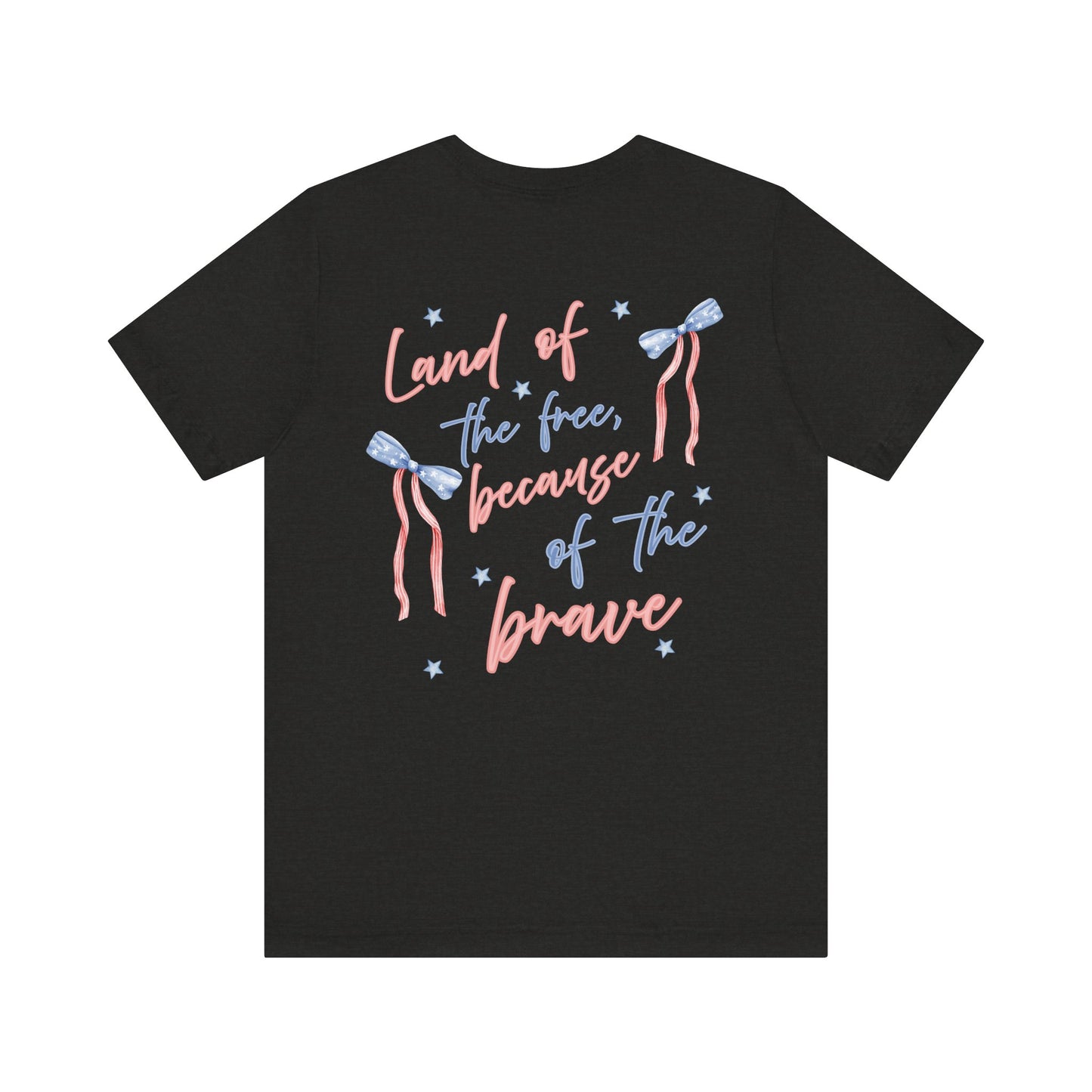 Land of the Free Tee with Bow | Perfect for all of America's Holidays