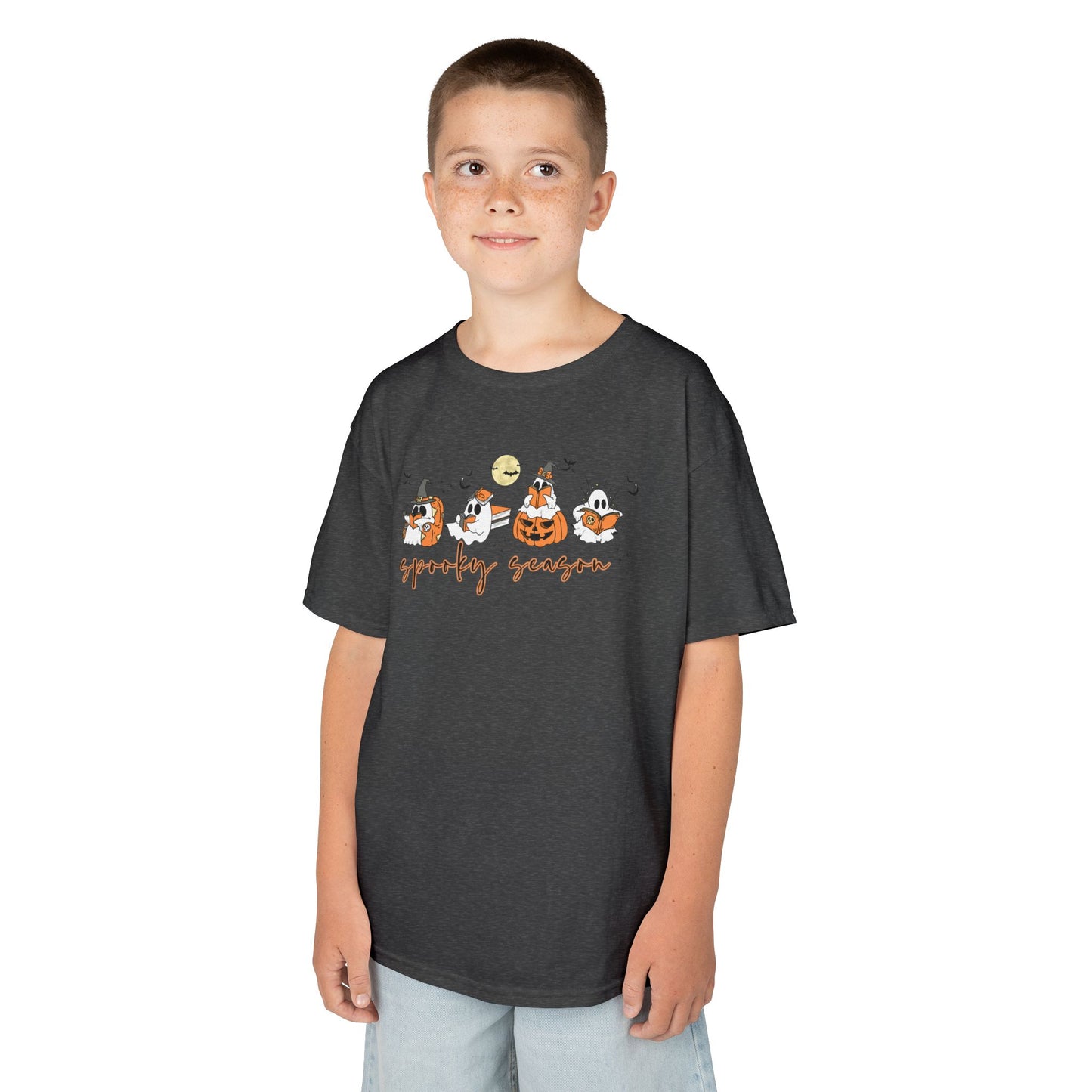 Spooky Season- Reading Ghosts- Halloween - Kids Cotton™ Tee