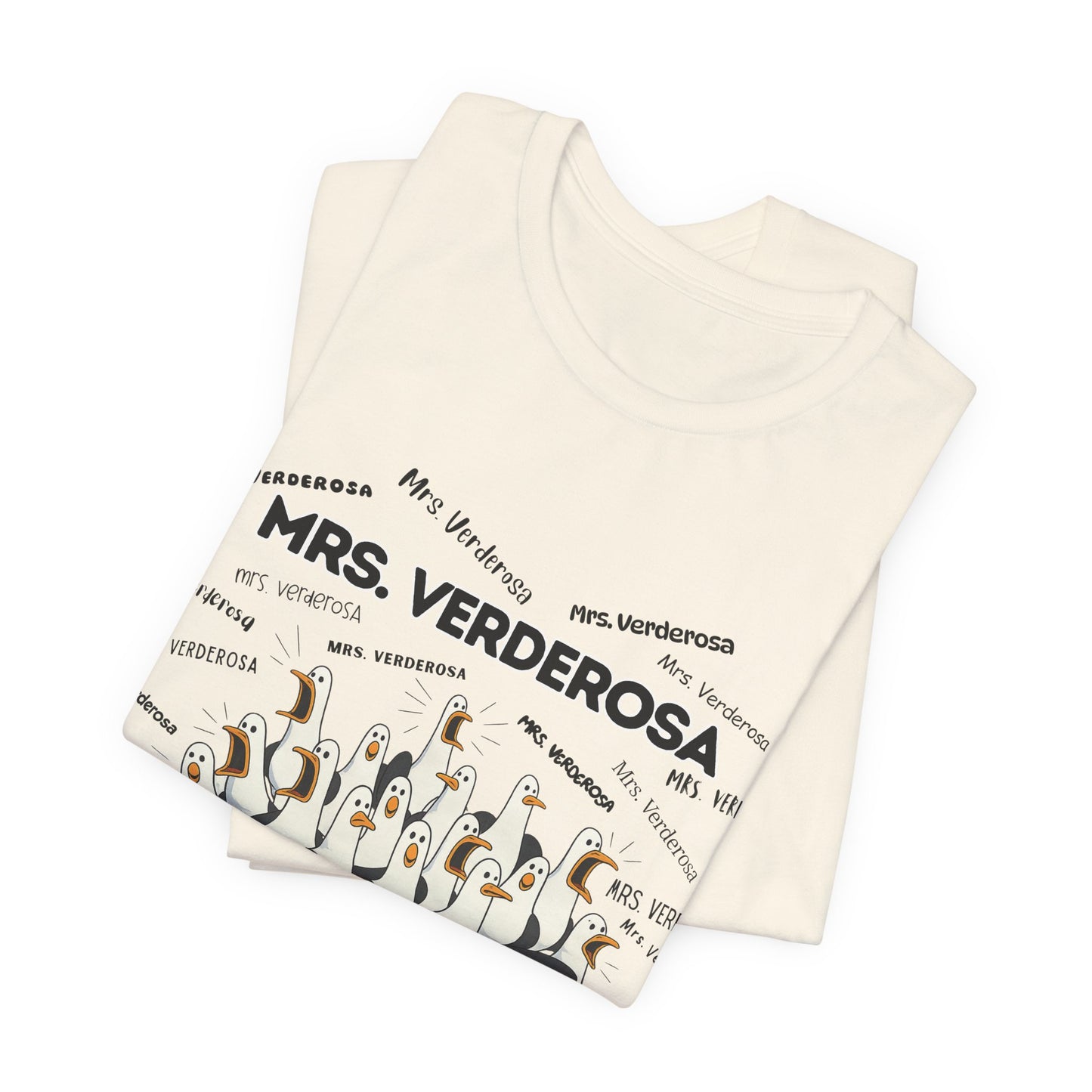 Mrs. Verderosa Penguin Choir T-Shirt — Funny Teacher Personalized Tee