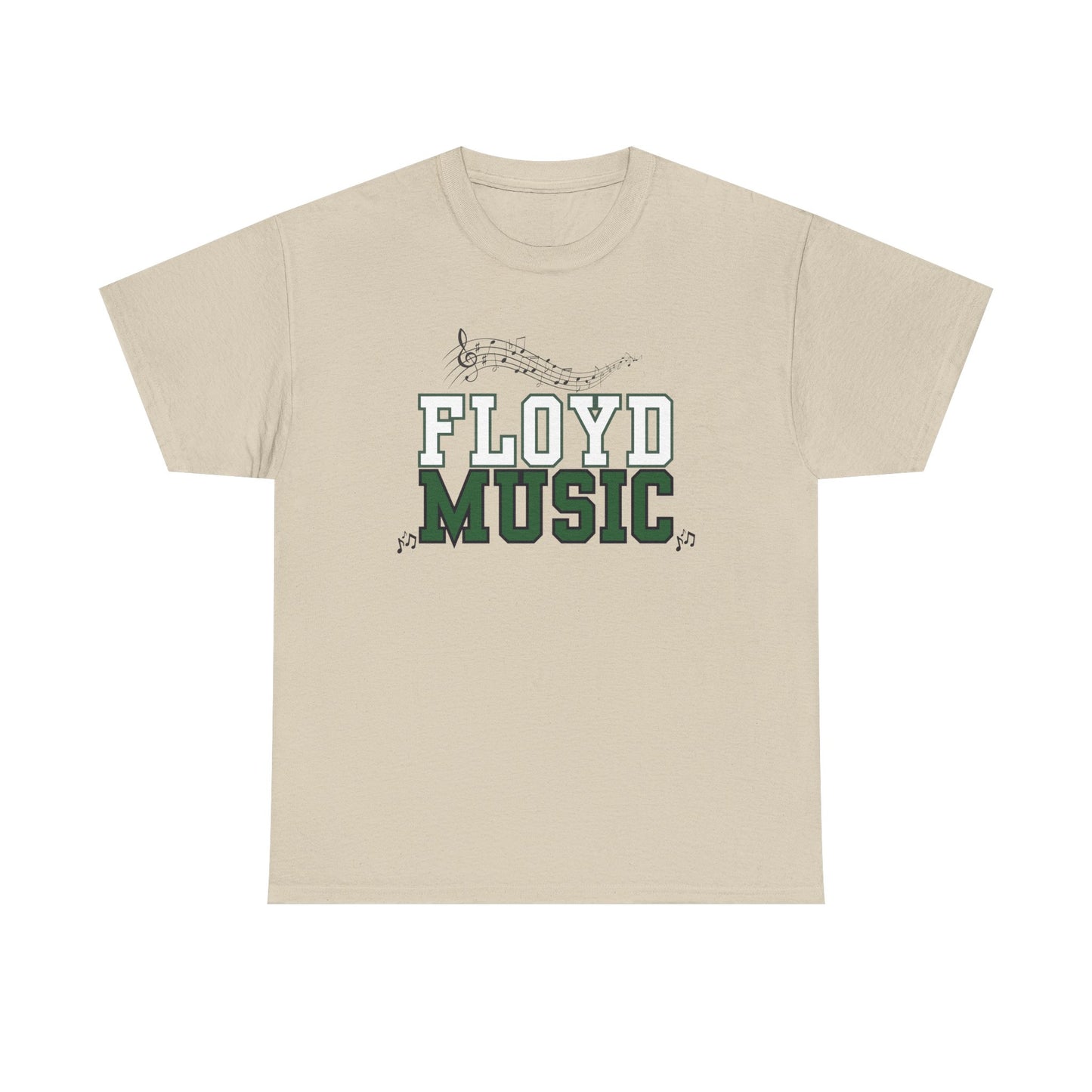 Floyd Music Heavy Cotton Tee - "Music is the Soundtrack of Your Life" Unisex T-Shirt- Personalized