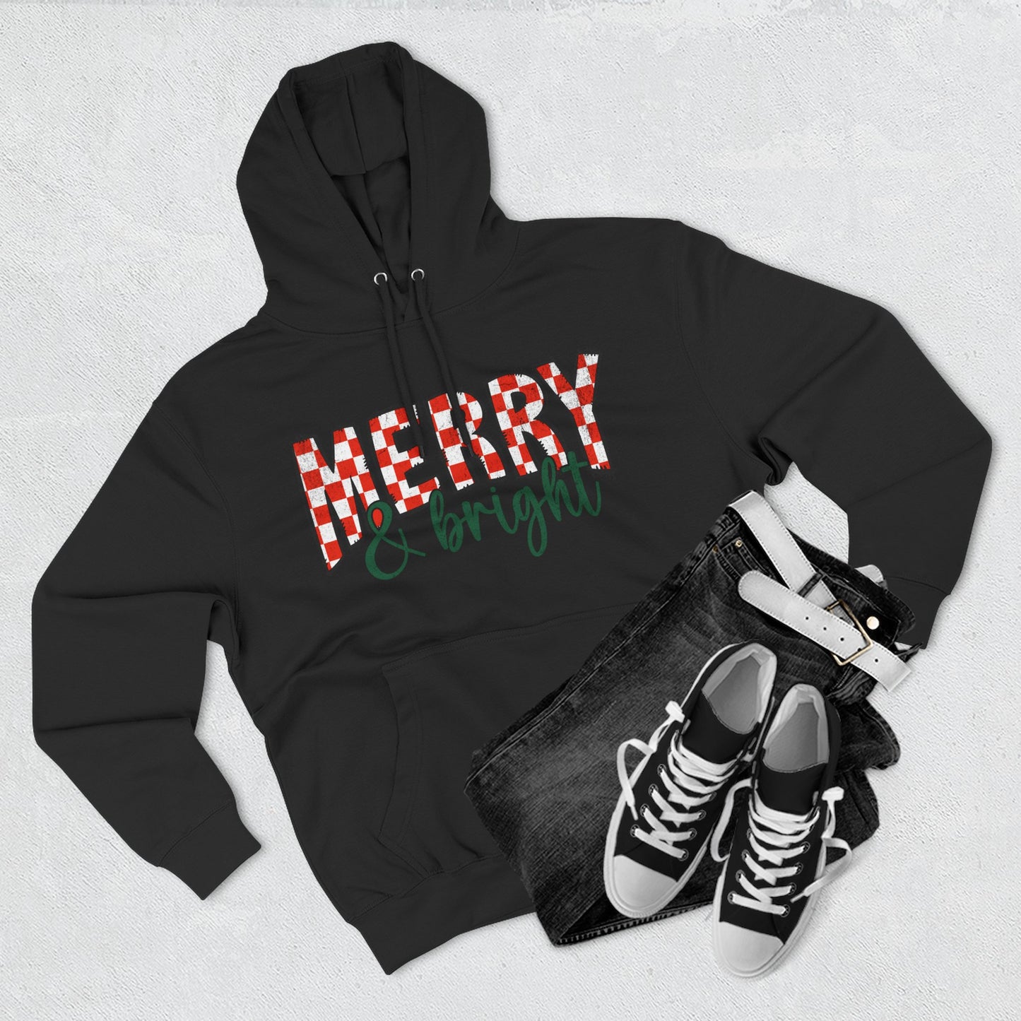 Merry & Bright Hoodie — Holiday Fleece