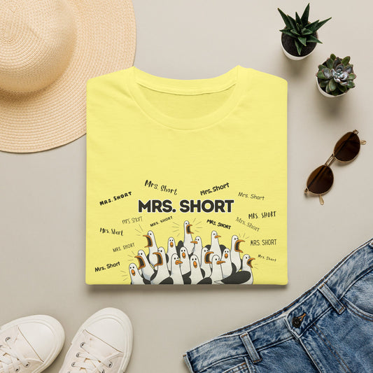 Mrs. Short - Seagull Crew Graphic T-Shirt — Personalized
