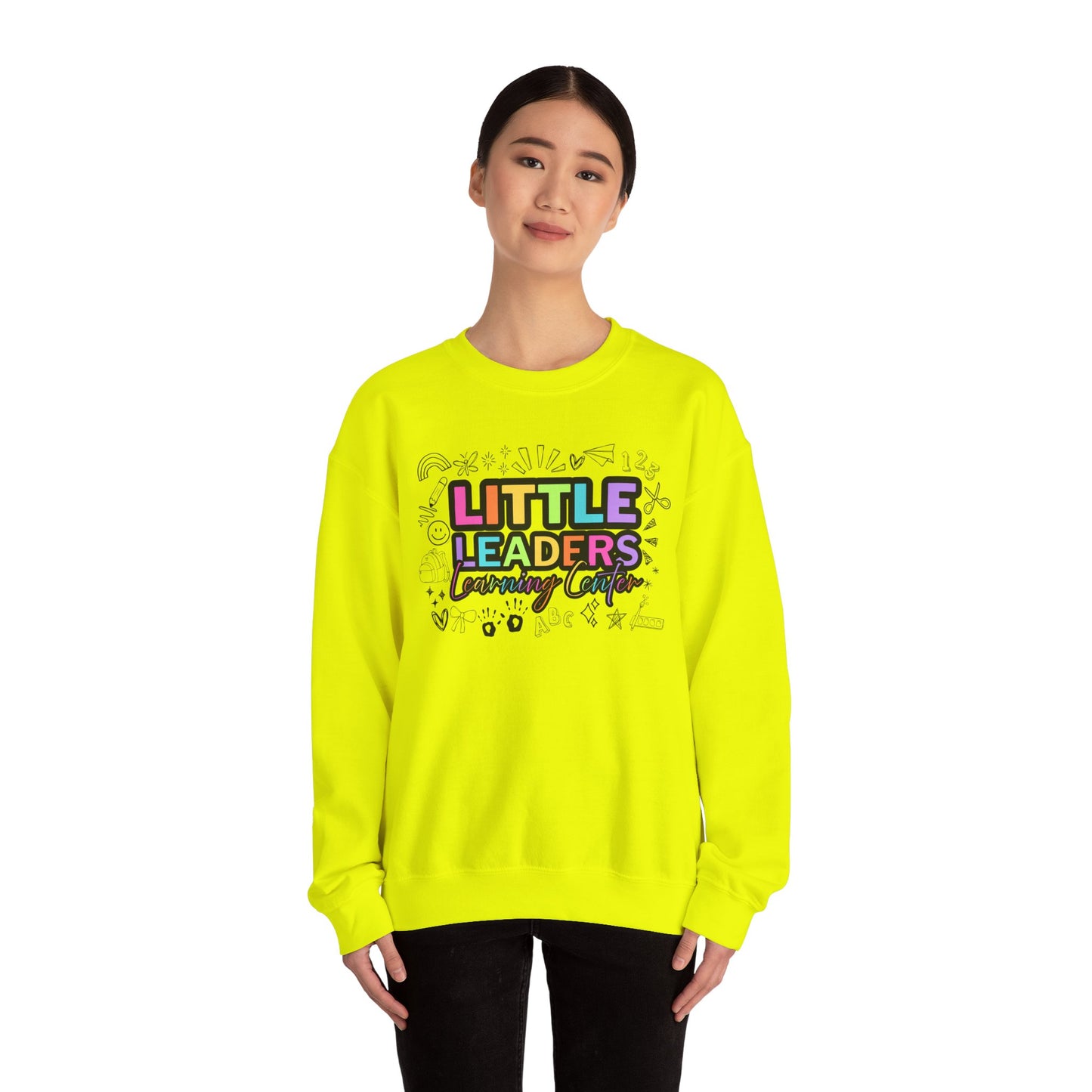 Little Leaders Doodle Colorful Crewneck Sweatshirt