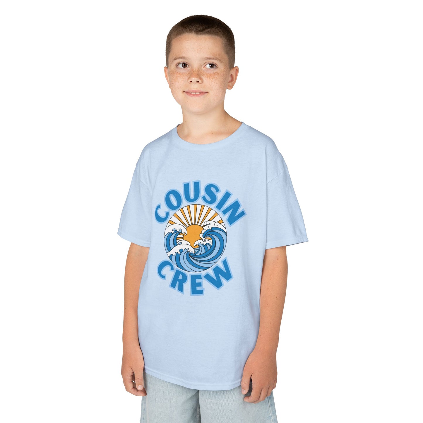 Cool Cousin Crew Kids Tee - Summer Fun, Family Gatherings, Beach Days, Mini Collection