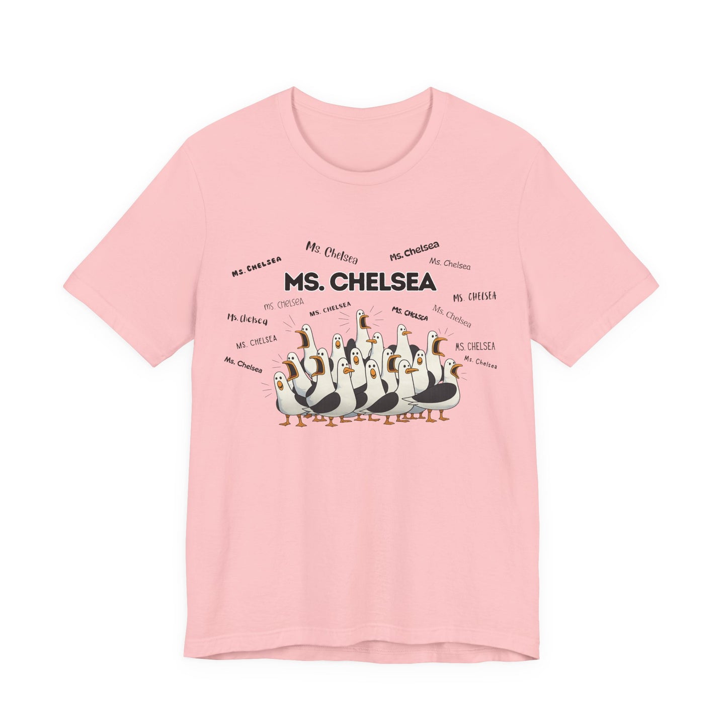 Ms. Chelsea- Penguin Choir T-Shirt — Funny Teacher Personalized Tee