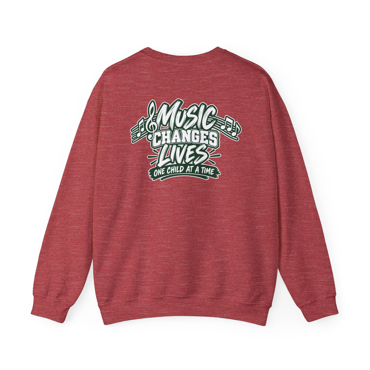 Moriches Music Sweatshirt — "Music Changes Lives One Child at a Time" Crewneck