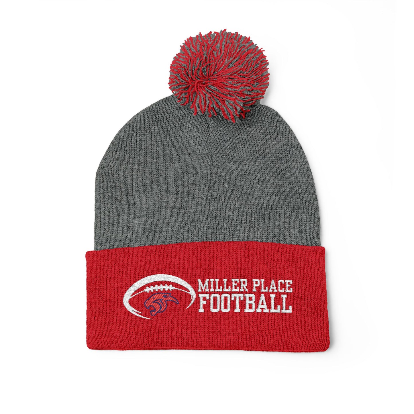 Miller Place Football Winter PomPom Hat