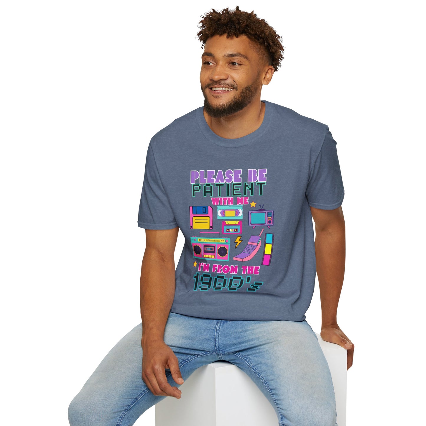 Retro 90's T-Shirt - Please Be Patient, Teacher Vintage- Unisex Graphic Tee