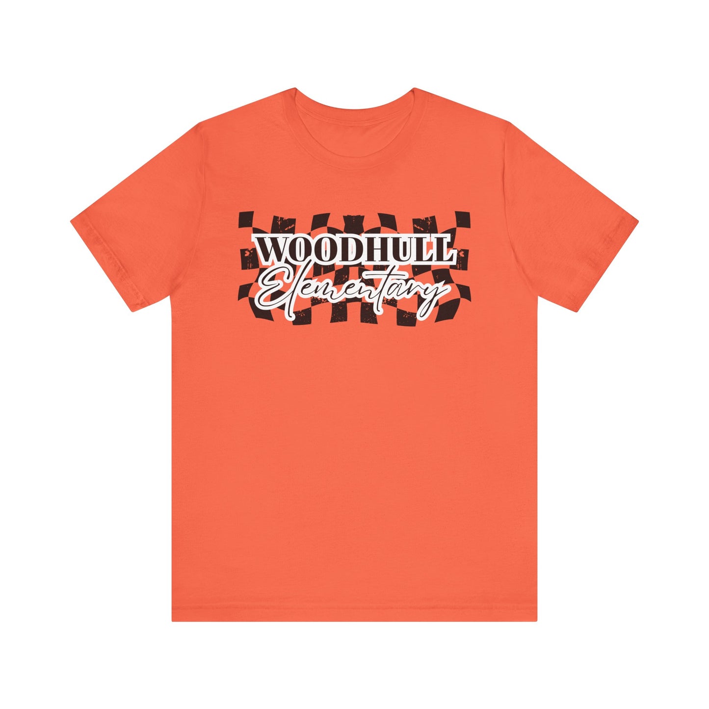 Woodhull Checkered Logo Unisex Jersey Tee