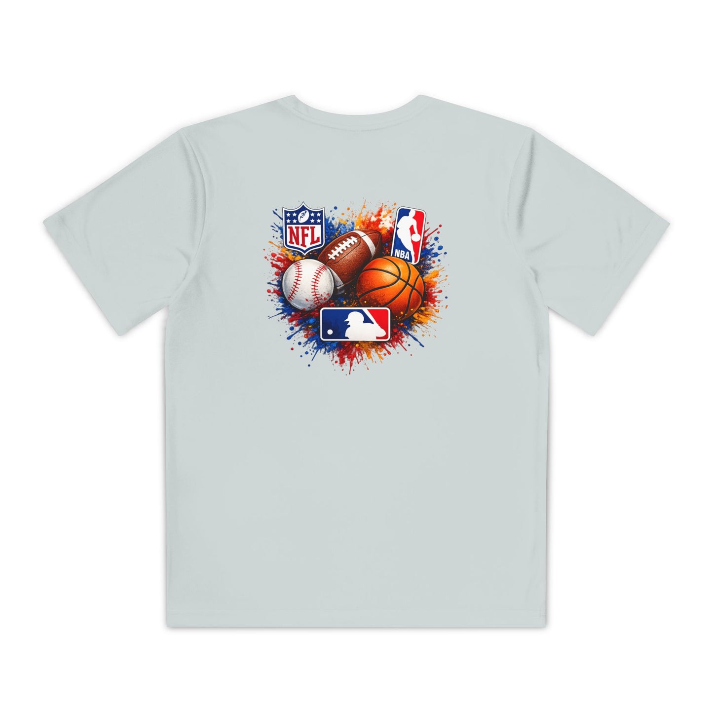 Multi-Sport Splash Design (Football, Baseball, Basketball)- Personalized