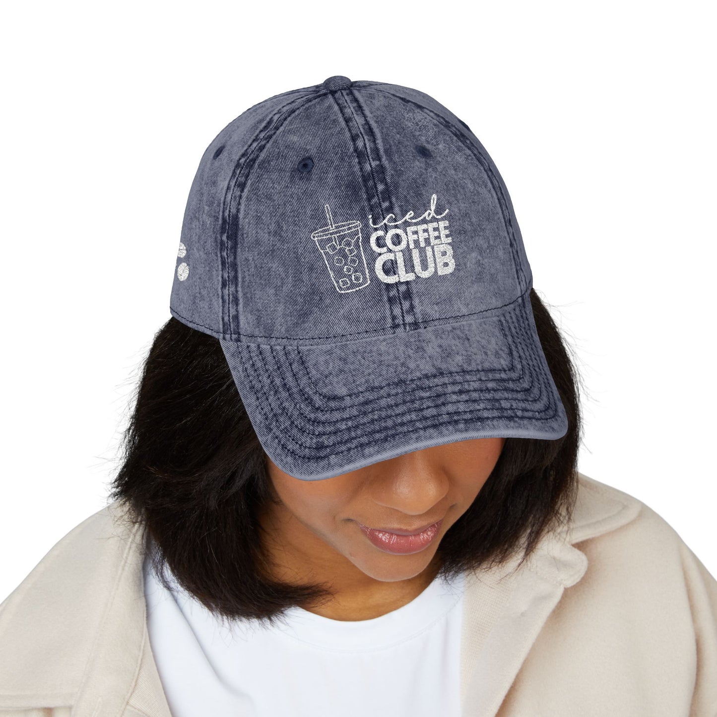 Vintage Coffee Club Cap - Stylish Embroidered Hat for Coffee Lovers