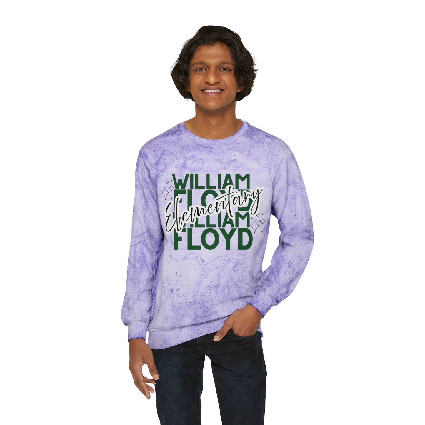 WFE Color Blast Crewneck Sweatshirt for School Spirit | 'Expect Success'
