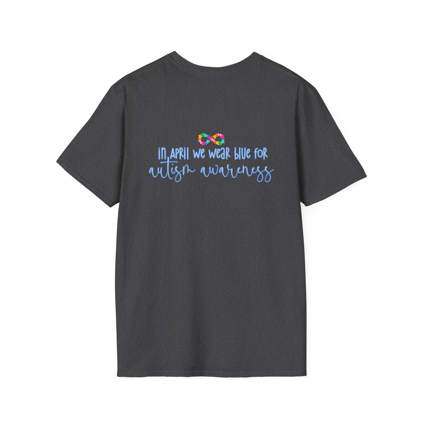Autism Puzzle Piece & Ribbon T-Shirt — Awareness Collection