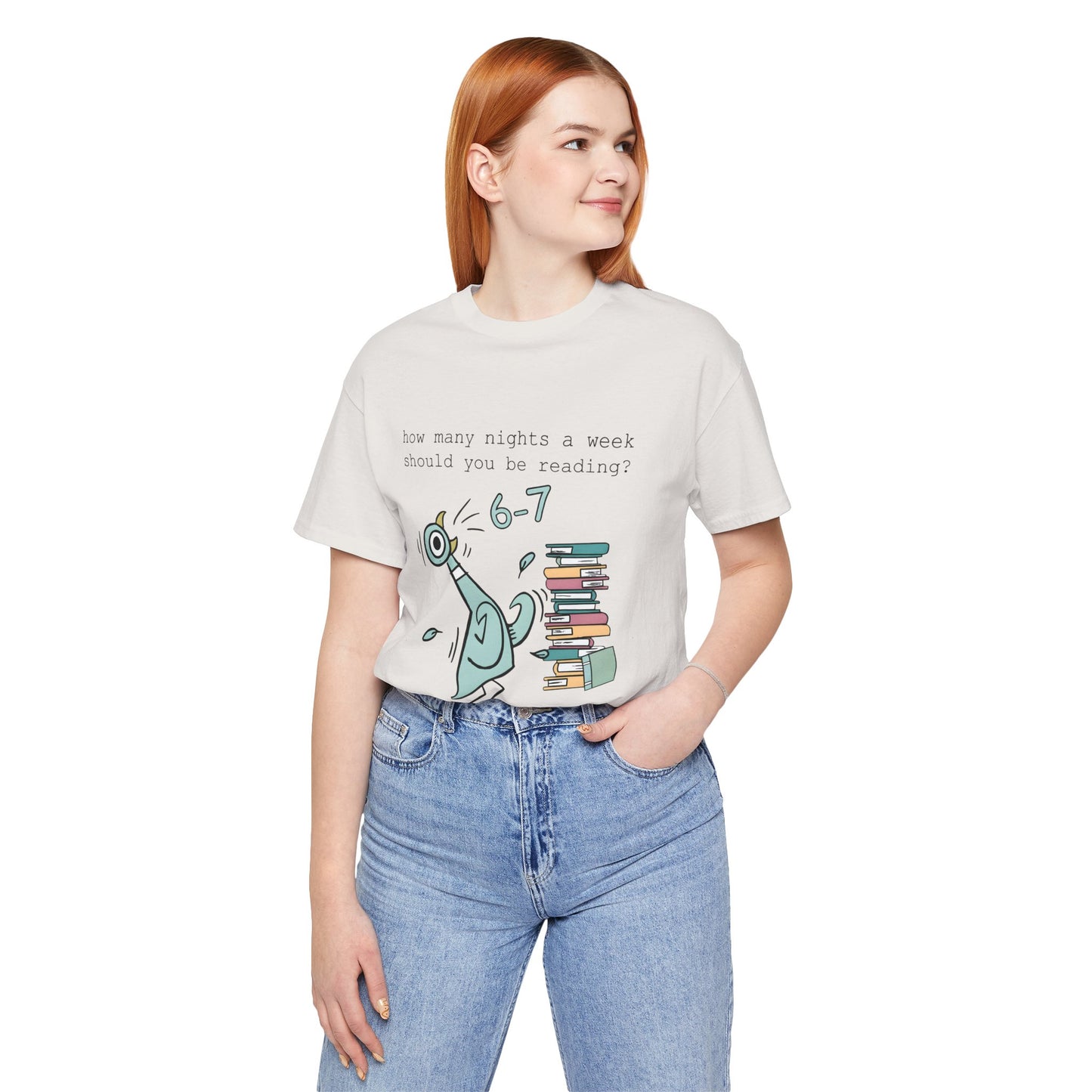 Pigeon Reading- 6 7 — Teacher Unisex T‑Shirt