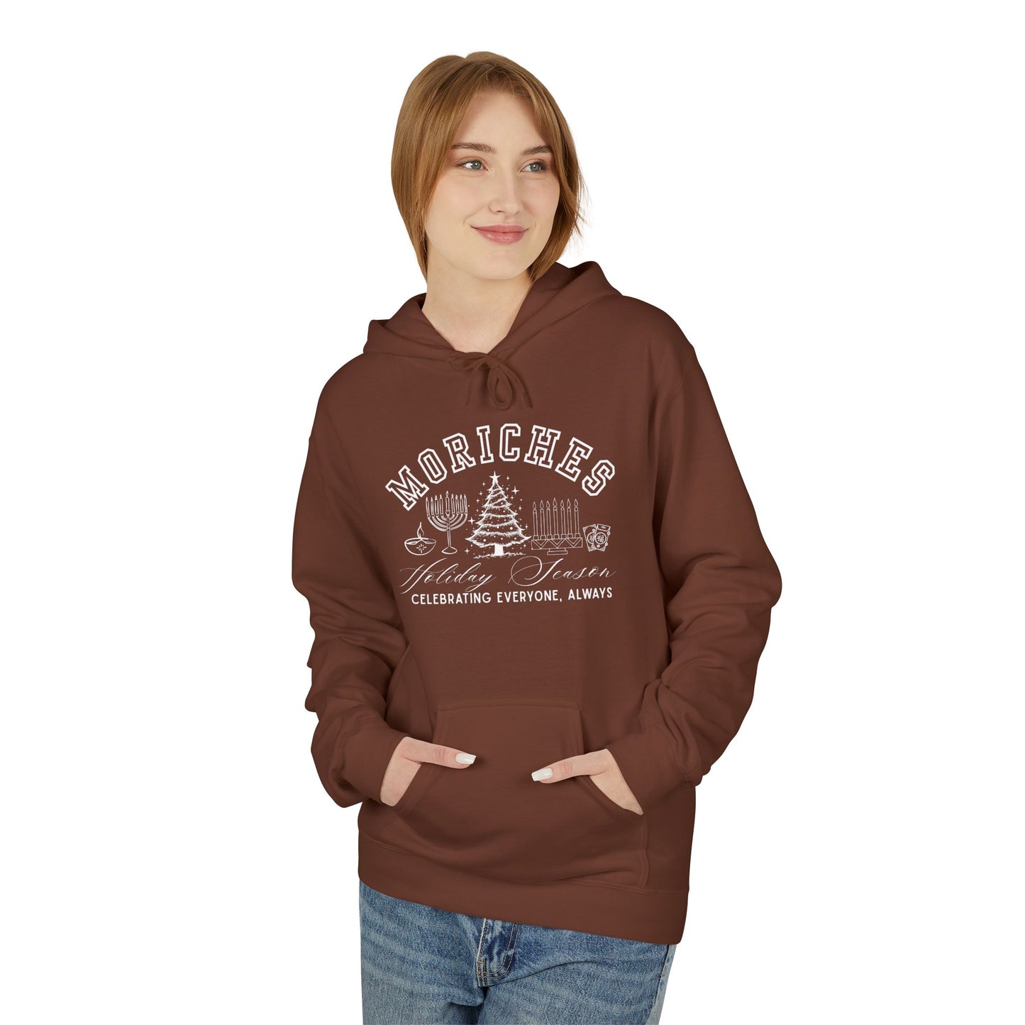 MORICHES Midweight Fleece Unisex Hoodie- Christmas