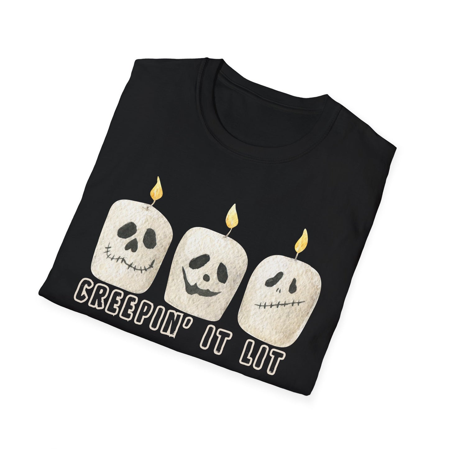 Creepin' it Lit Halloween Themed T-Shirt- Unisex Softstlye