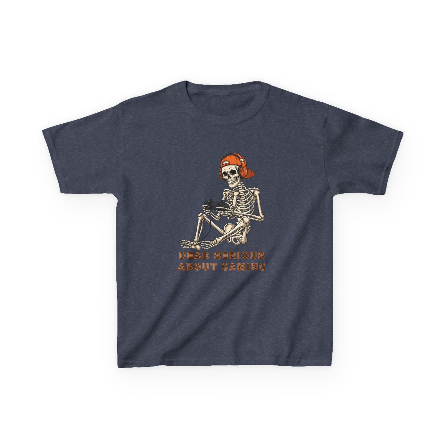 Skeleton Gaming Tee for Kids | Halloween Youth T-Shirt