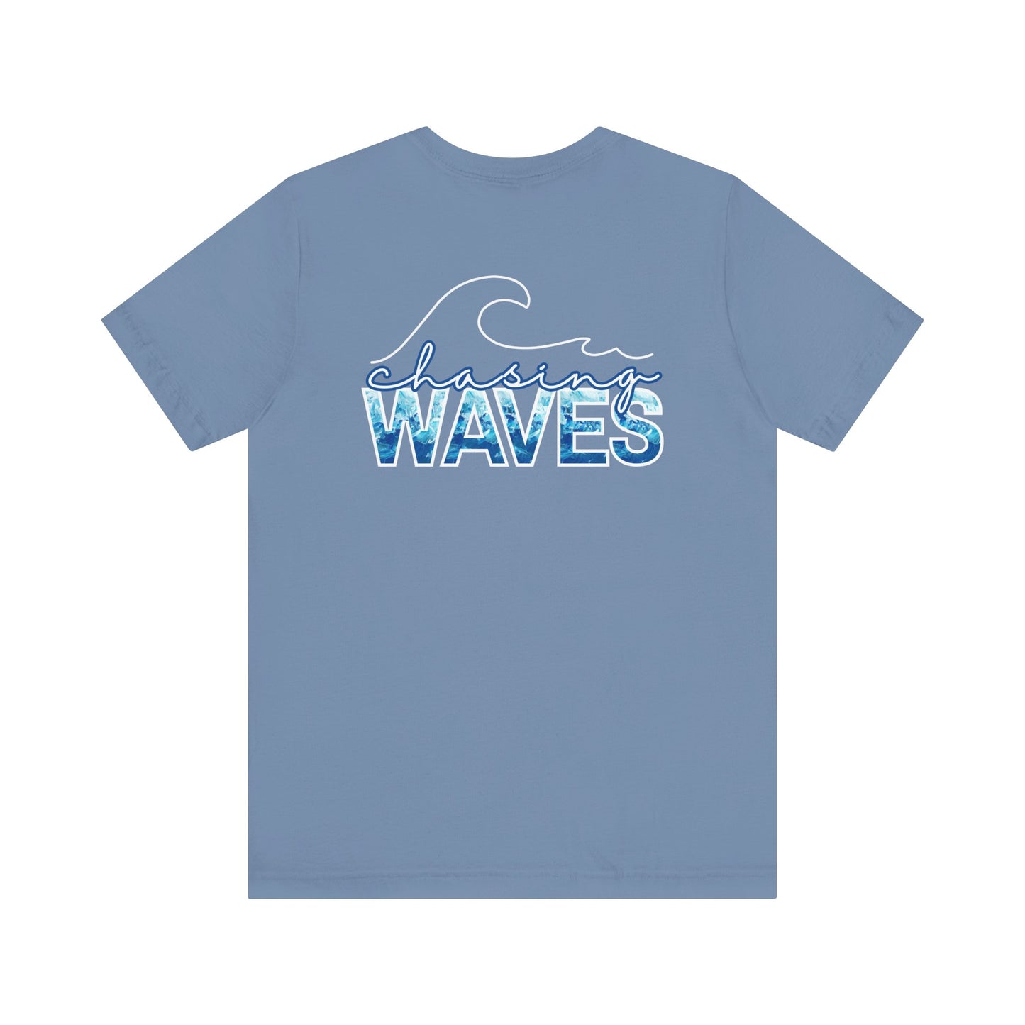 Chasing Waves -- Unisex Summer Shirt, Beachwear, Vacation Top, Summer Nights Apparel
