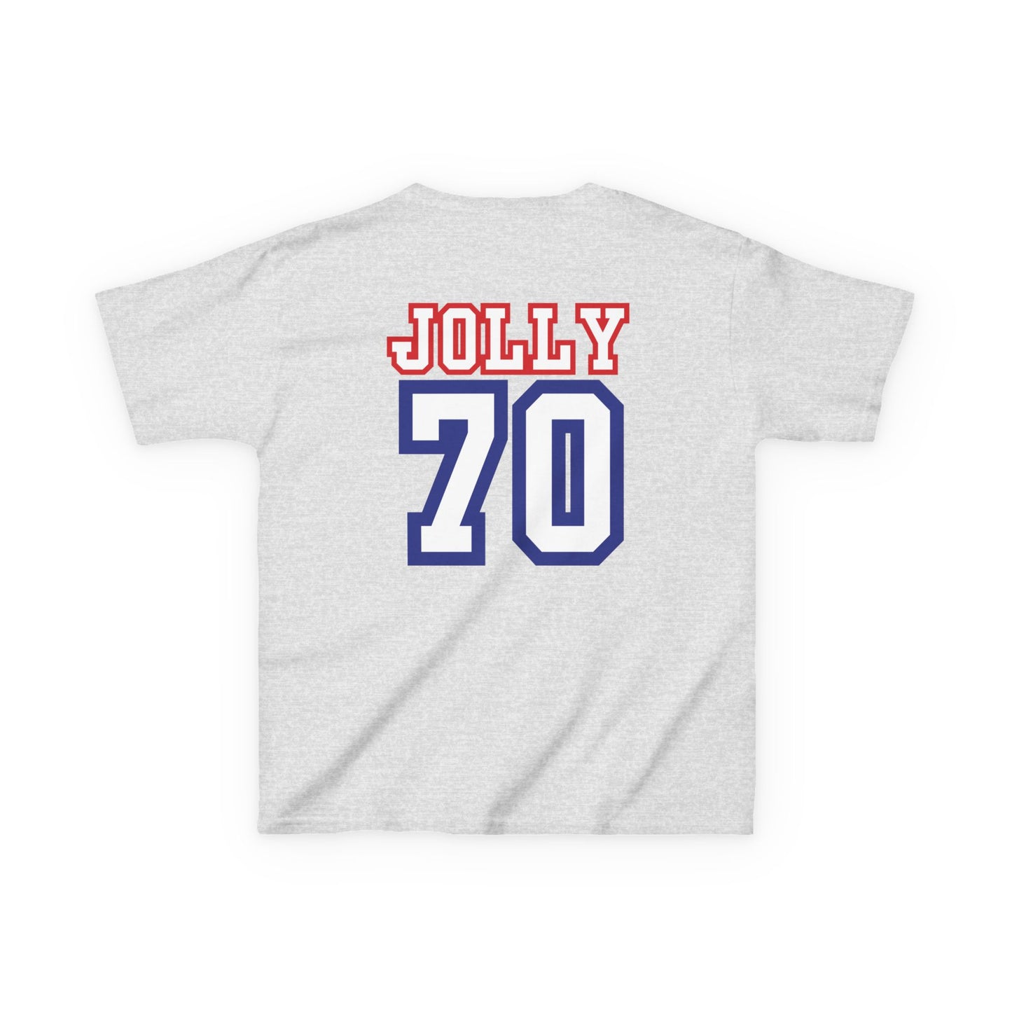 Custom Grandpa's Biggest Fans Kids T-Shirt - Jolly 70 Design, Perfect for Family Gatherings!