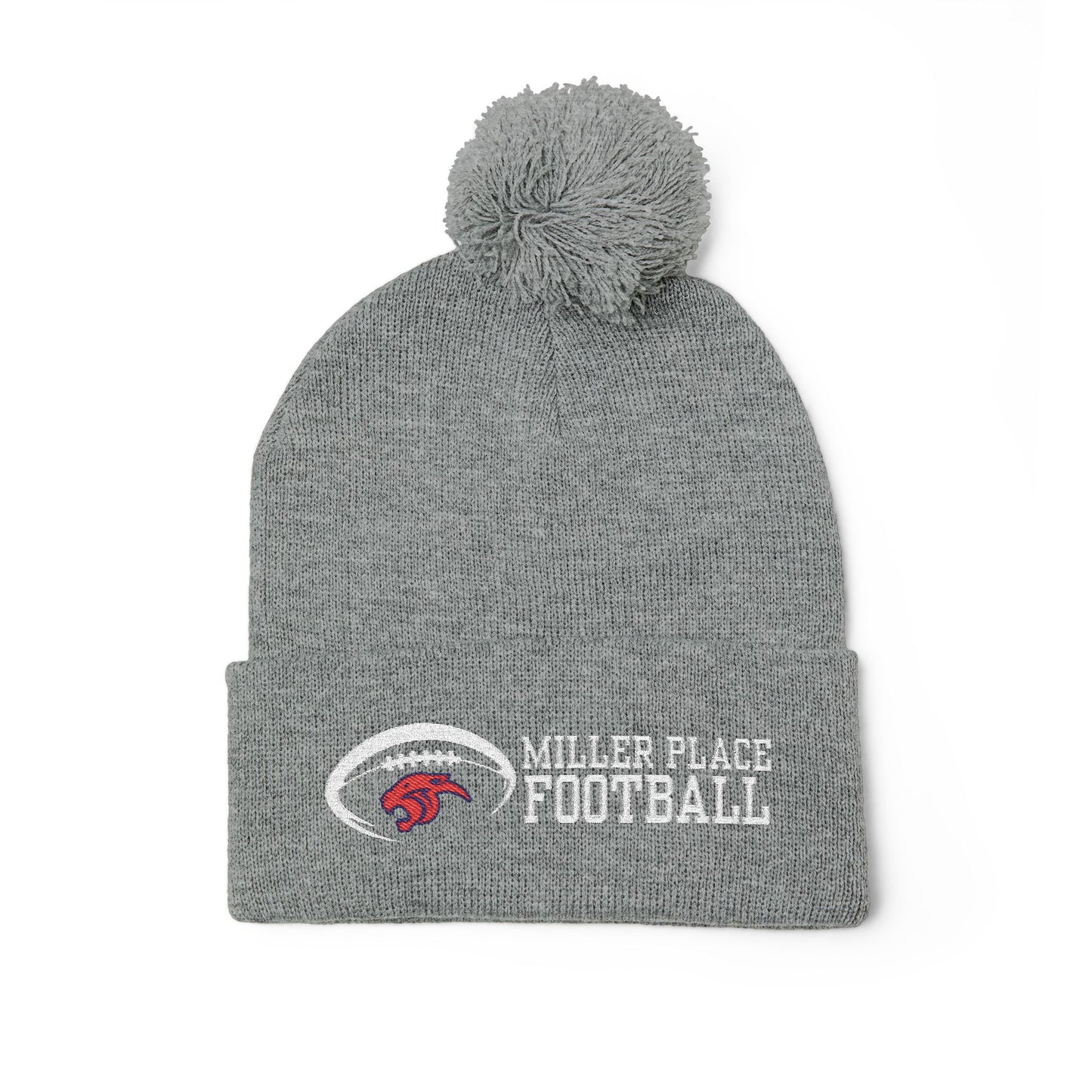 Miller Place Football Winter PomPom Hat