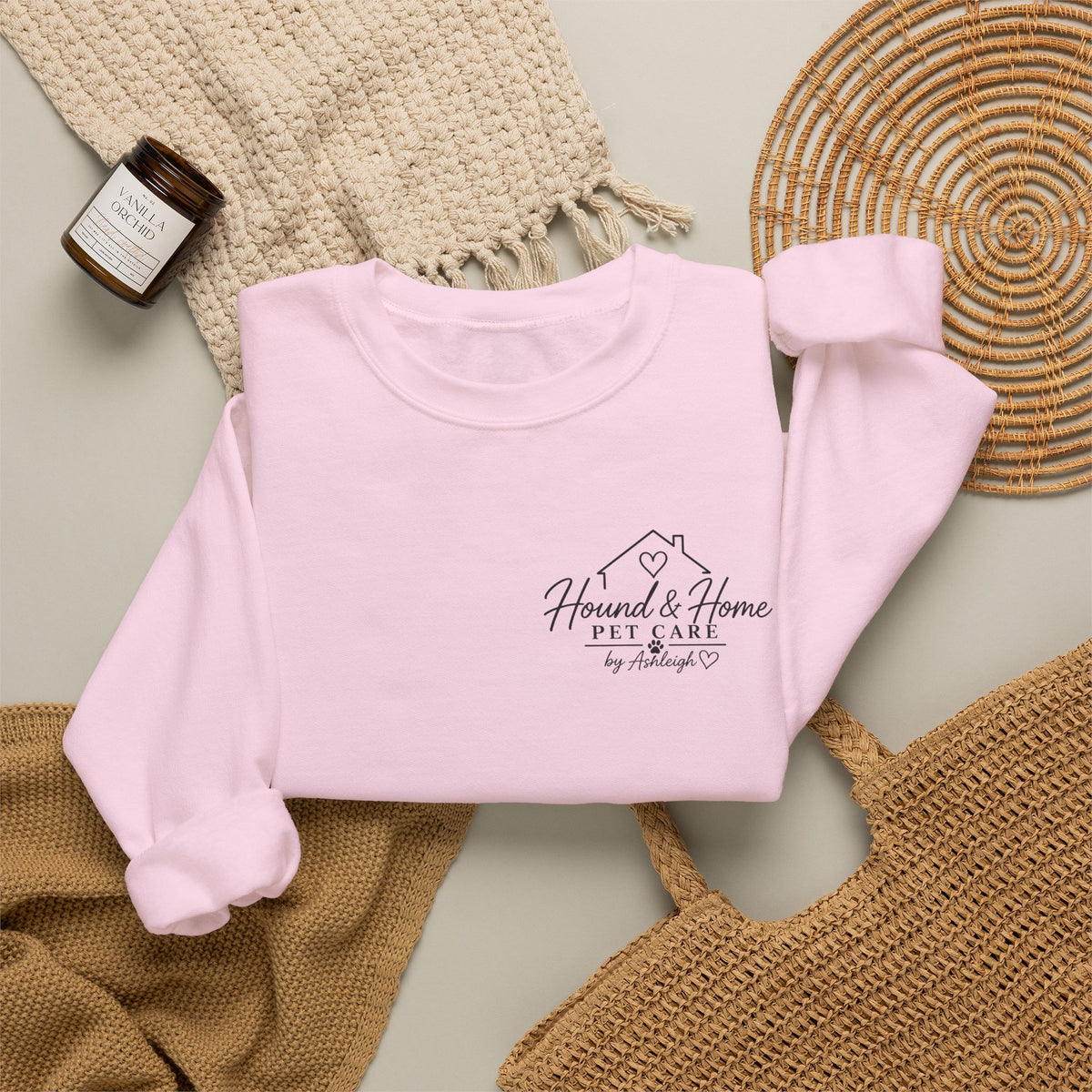 Hound + Home "Stay Pawsitive" —  Crewneck