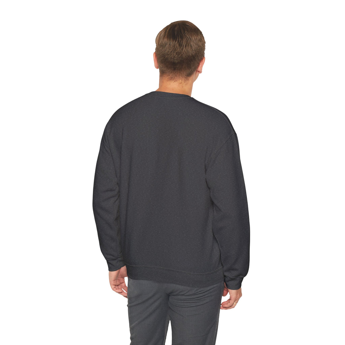 "Moriches or Nowhere" w/ apple- LARGE FRONT Crewneck Sweatshirt