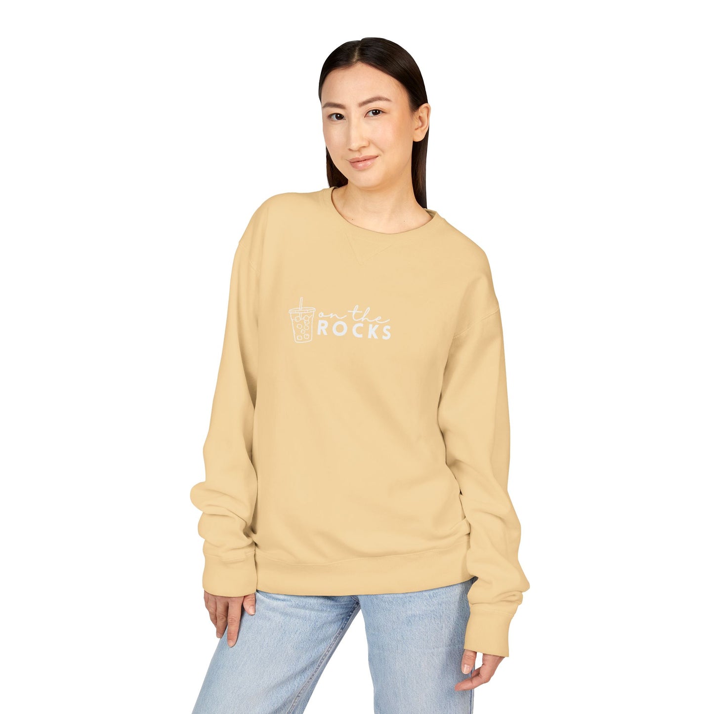 Coffee Lovers Garment Dyed Sweatshirt, Iced Coffee Club Apparel