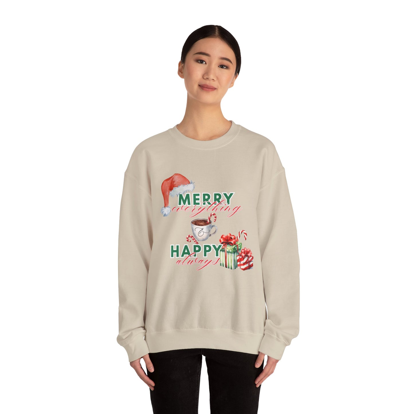 “Merry Everything, Happy Always” Christmas Crewneck