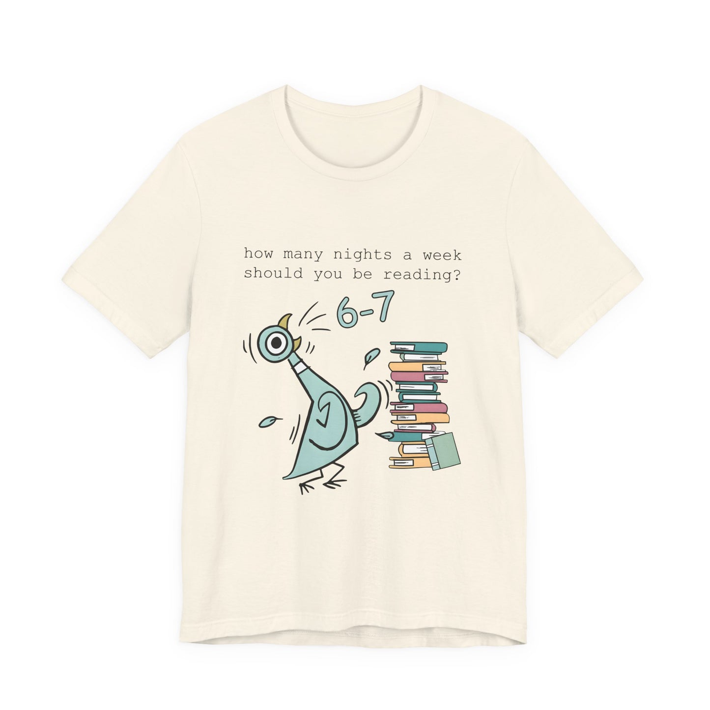 Pigeon Reading- 6 7 — Teacher Unisex T‑Shirt