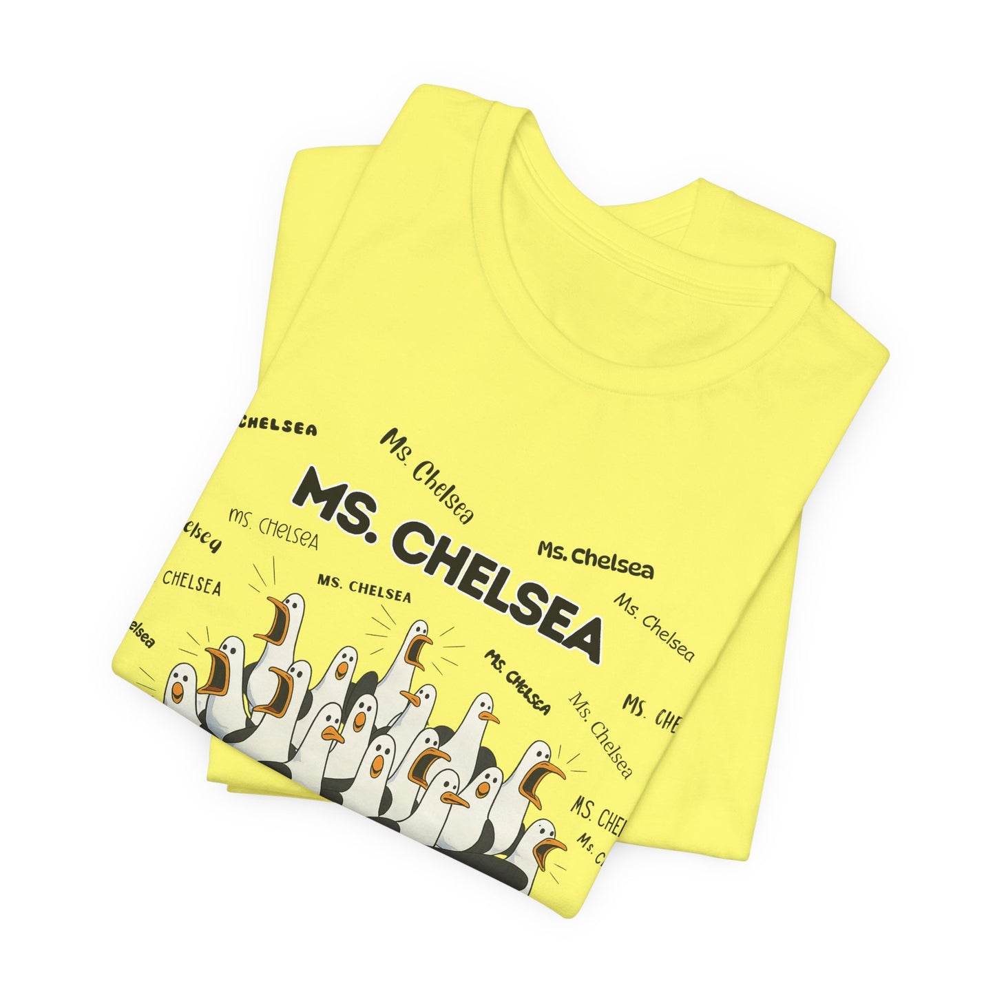 Ms. Chelsea- Penguin Choir T-Shirt — Funny Teacher Personalized Tee