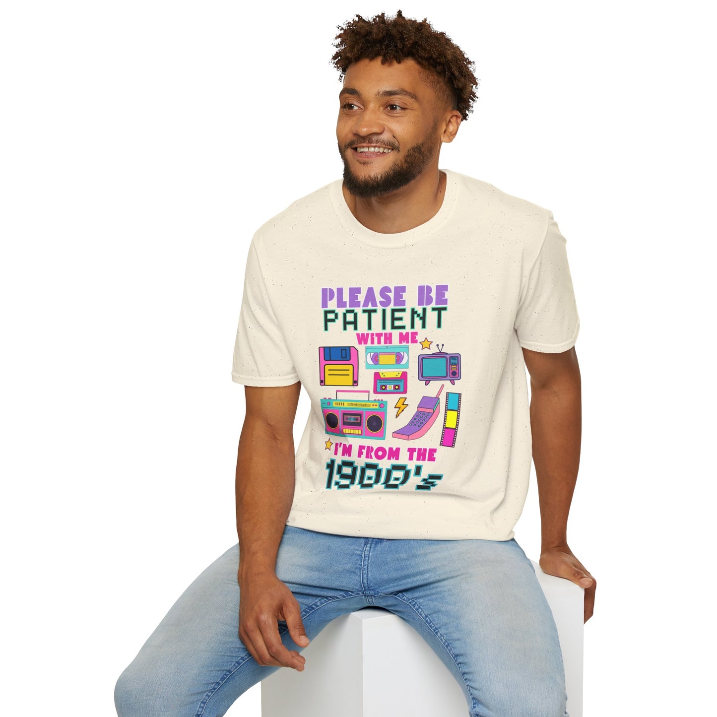 Retro 90's T-Shirt - Please Be Patient, Teacher Vintage- Unisex Graphic Tee