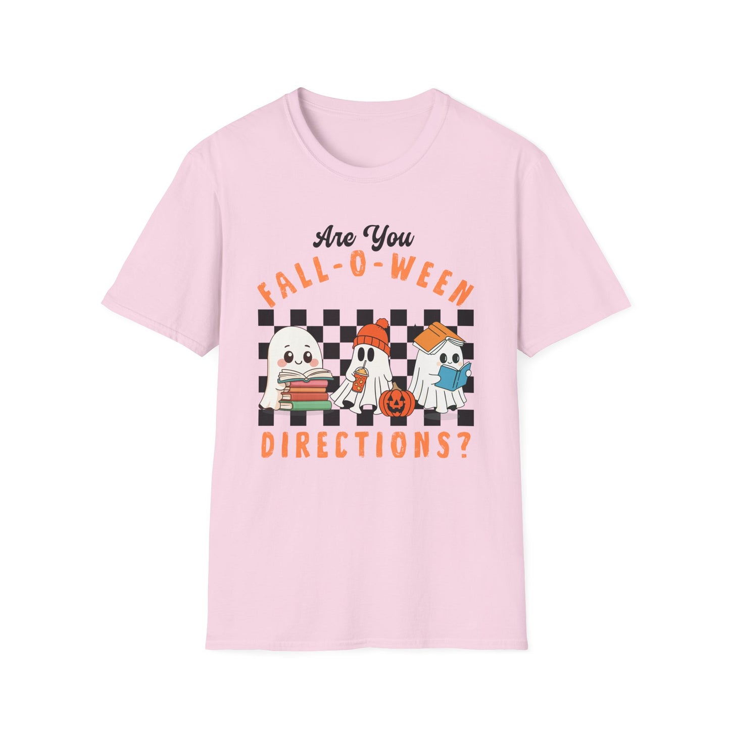 Whimsical Fall-O-Ween Teacher T-Shirt - Holiday- Softstyle Unisex Tee