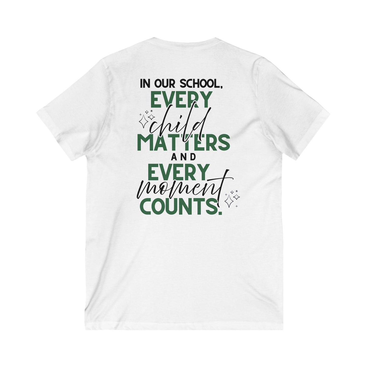 Moriches Elementary School Women's V-Neck Tee - Every Child Matters