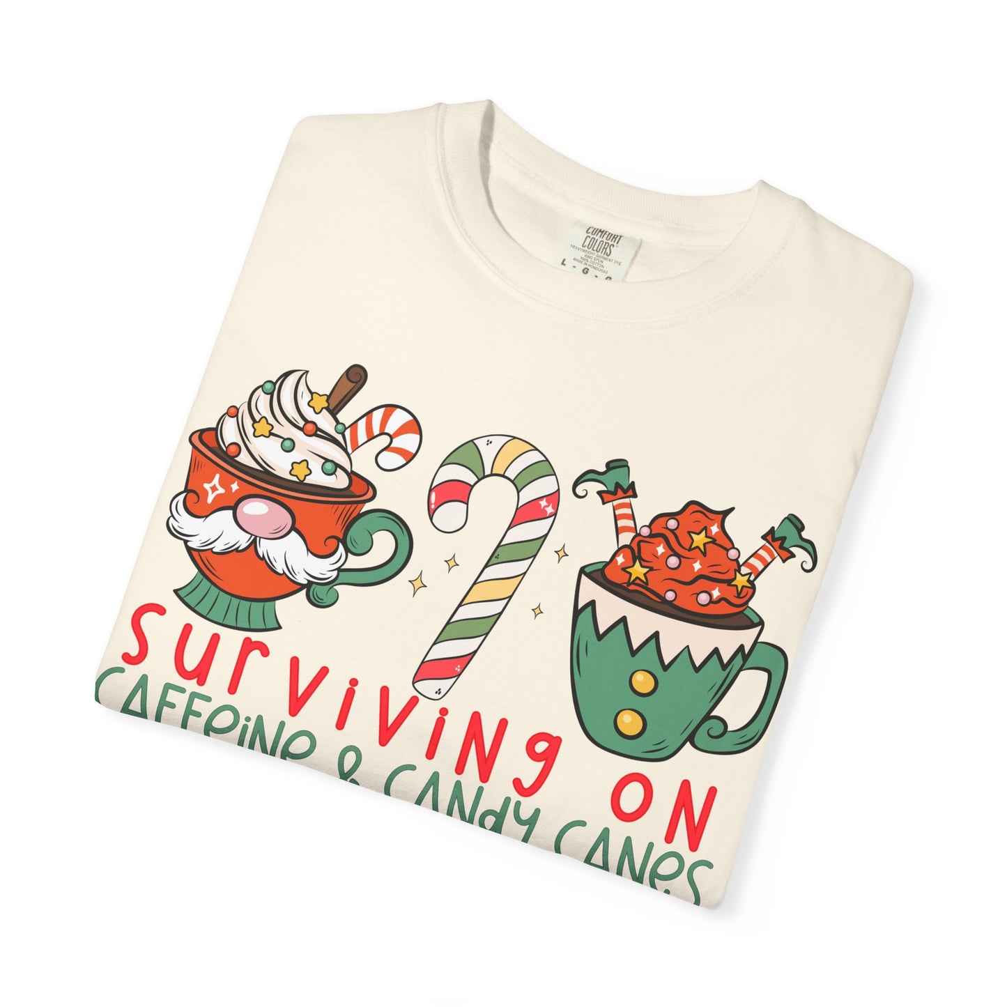 Surviving on Caffeine and Candy Canes— Christmas Tee
