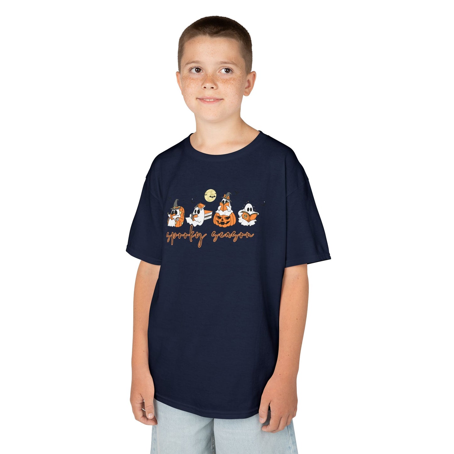Spooky Season- Reading Ghosts- Halloween - Kids Cotton™ Tee