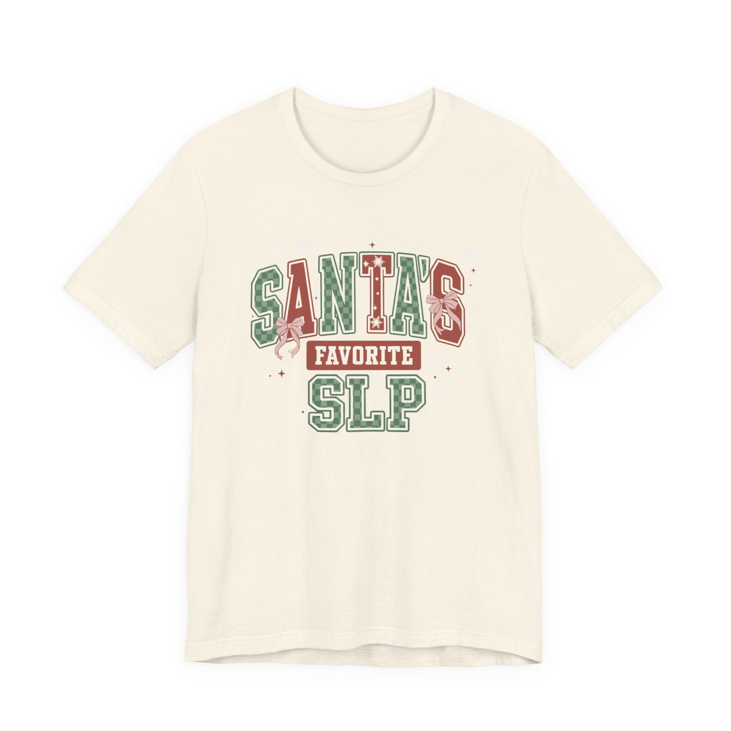 Santa's Favorite SLP — Christmas Unisex T‑Shirt