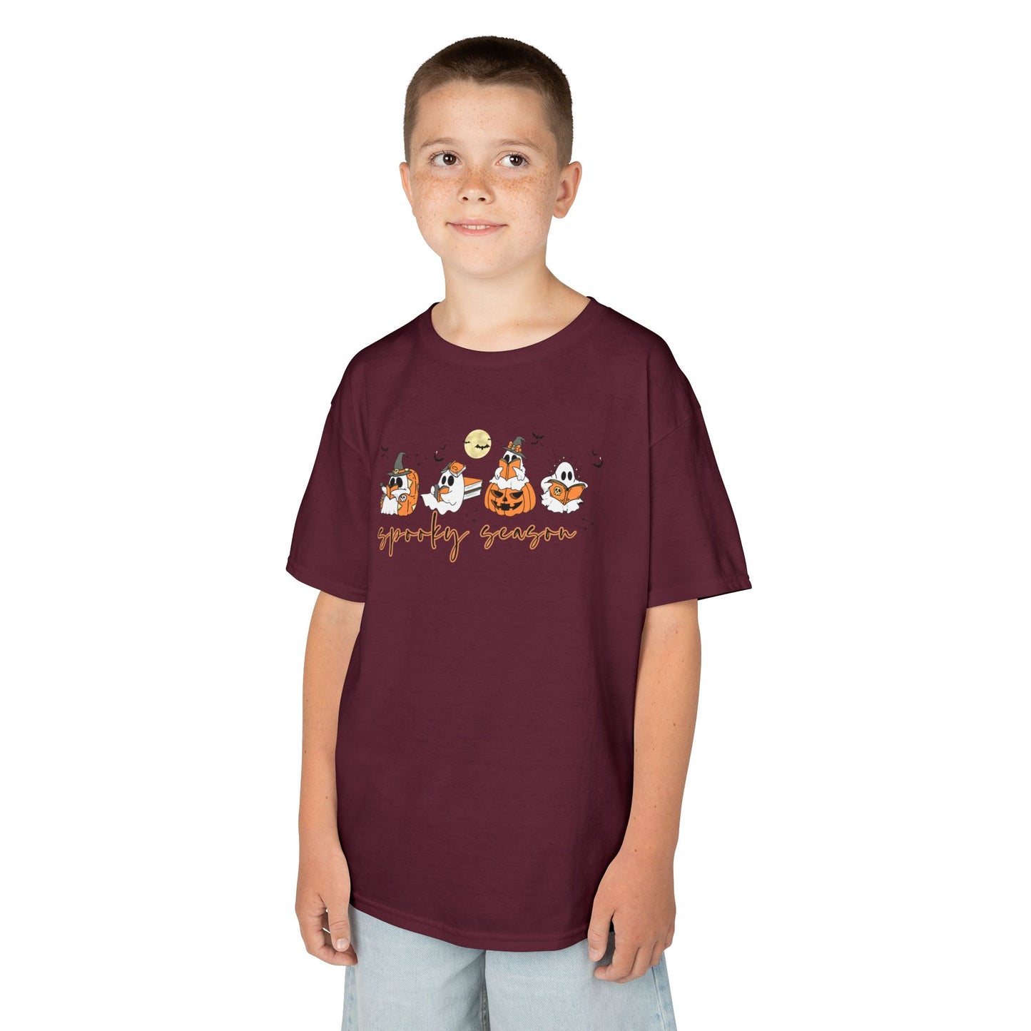 Spooky Season- Reading Ghosts- Halloween - Kids Cotton™ Tee