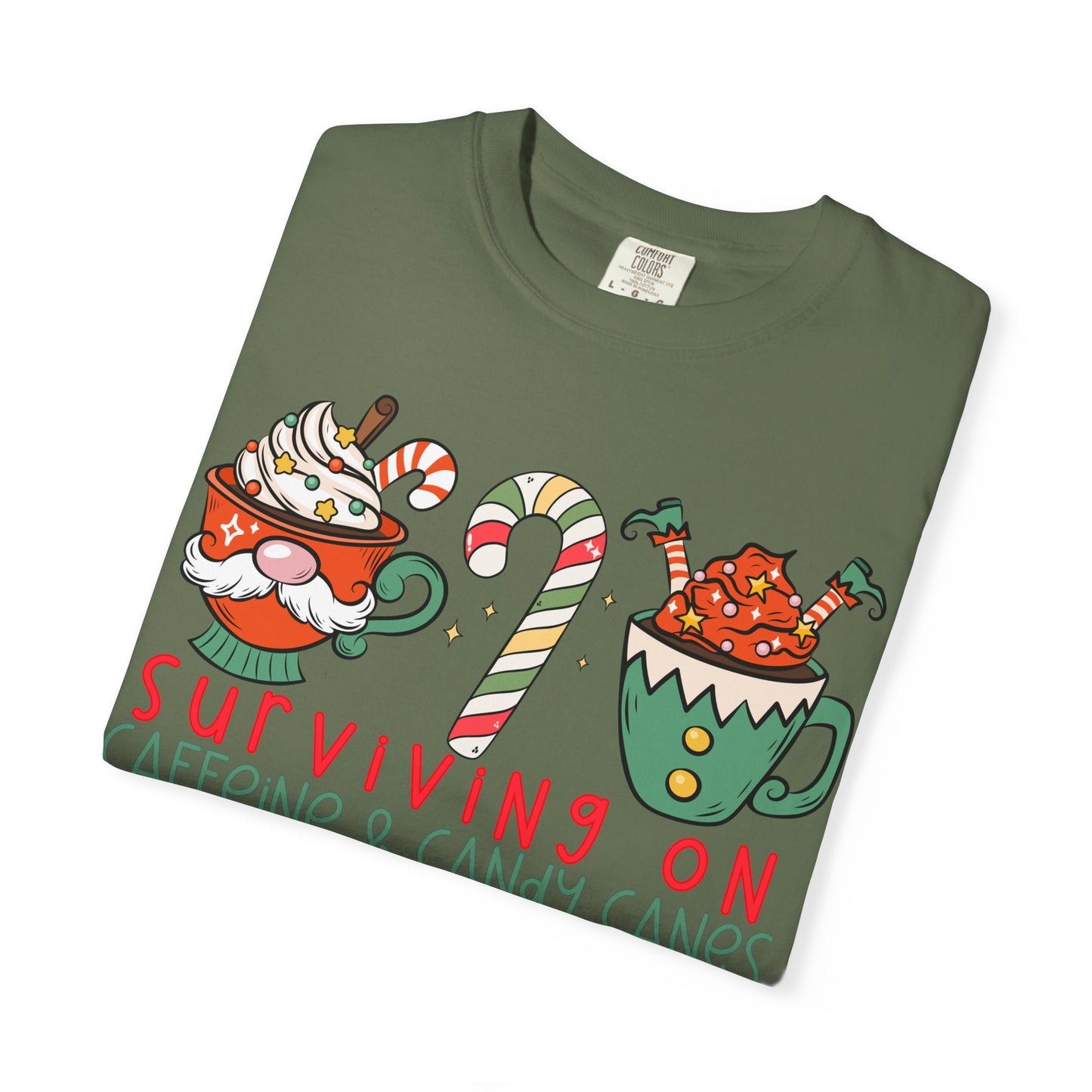 Surviving on Caffeine and Candy Canes— Christmas Tee